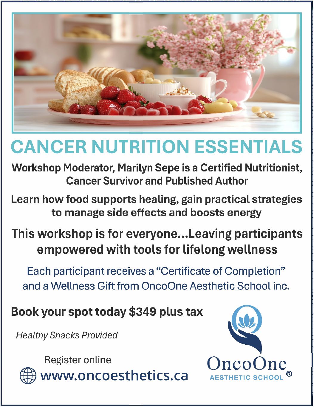 Cancer Nutrition Essentials Workshop Flyer